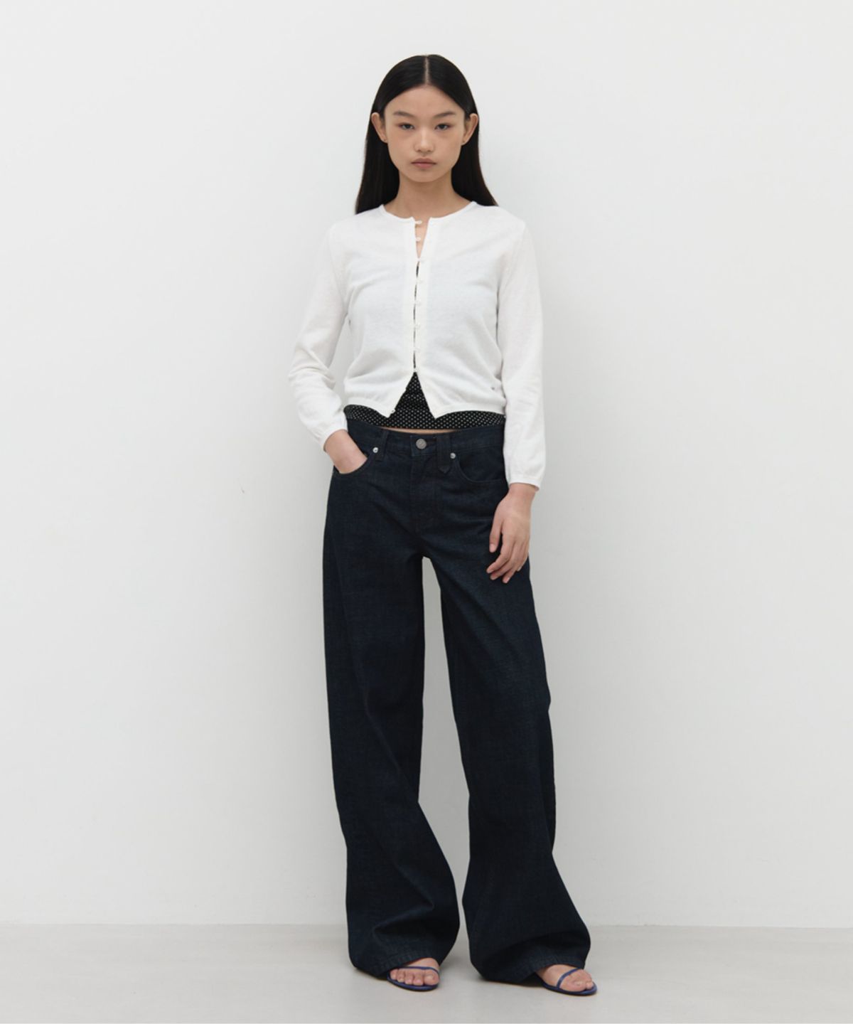 지비에이치 어패럴(GBH APPAREL) WIDE STRAIGHT FIT JEANS / INDIGO