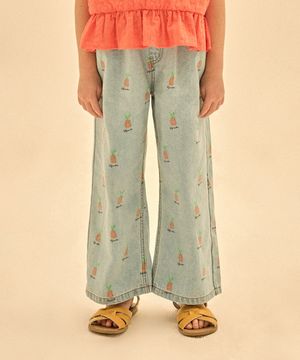 파인애플 올오버 데님 팬츠_라이트블루