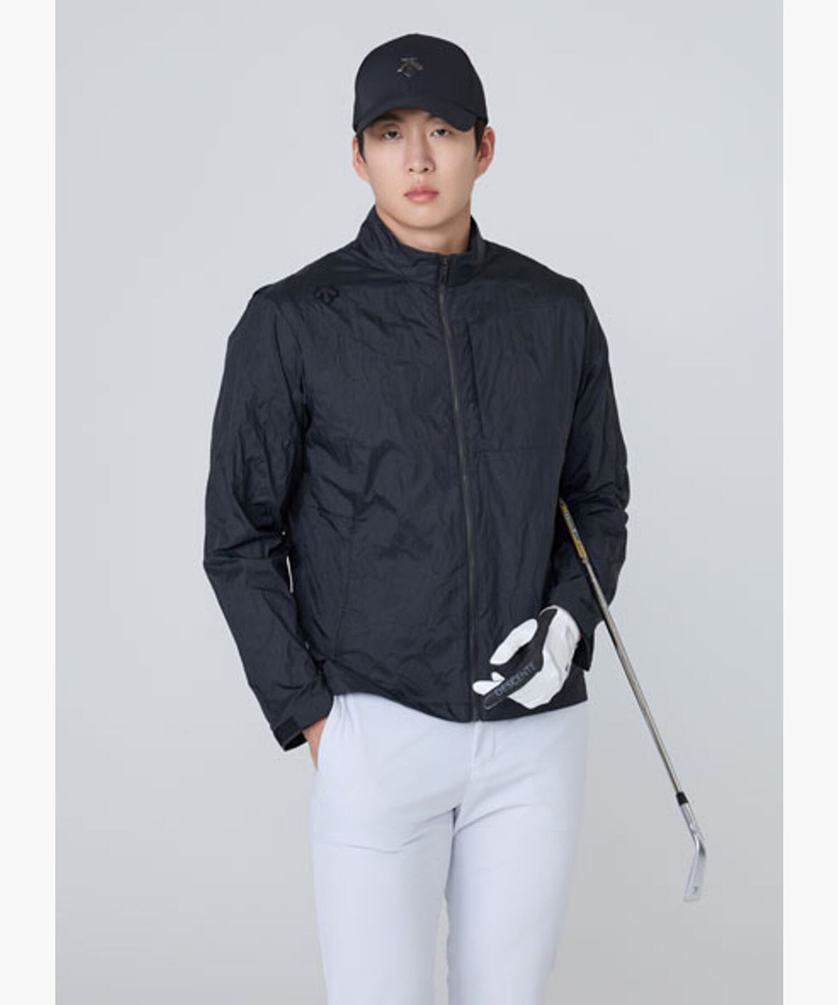 데상트 골프(DESCENTE GOLF) 남성 조직감 하이넥 점퍼  DR12MFBL32