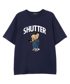 CAMERA BEAR 반팔 티셔츠 (SS035) 네이비