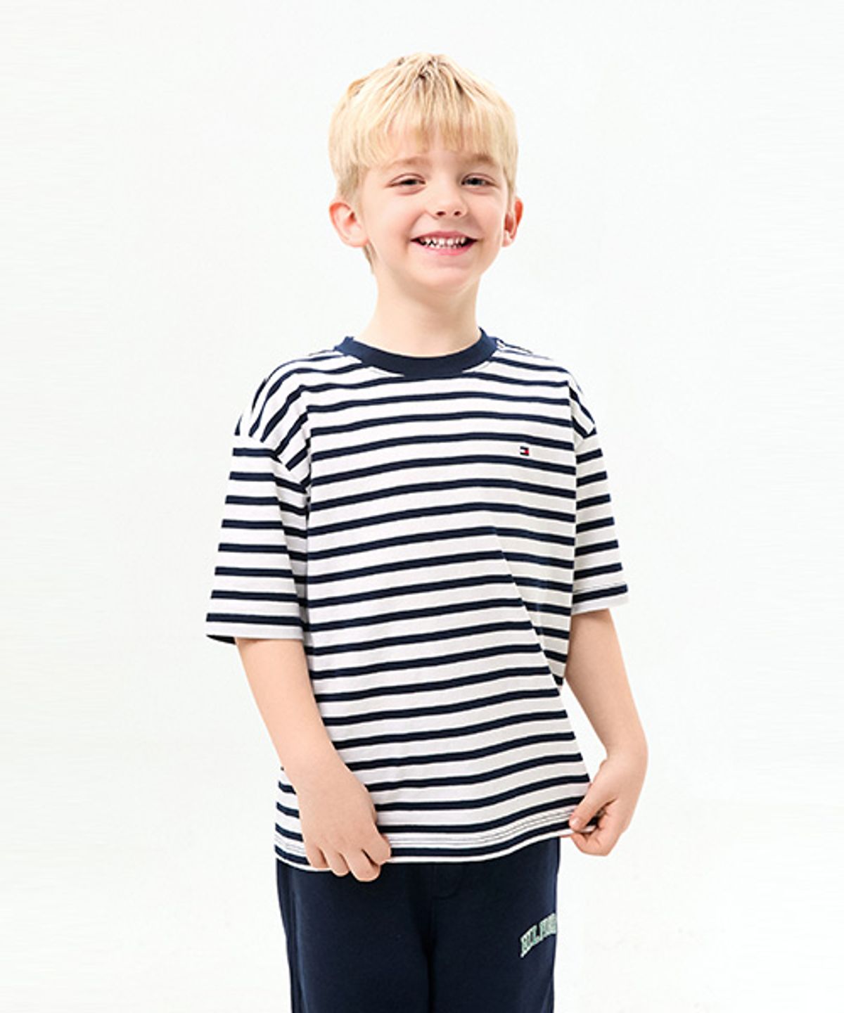 타미힐피거 키즈(TOMMY HILFIGER KIDS) 에센셜 스트라이프 티셔츠