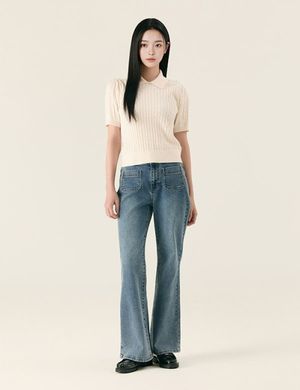 포켓 롱부츠컷 데님_RMTJG23G12