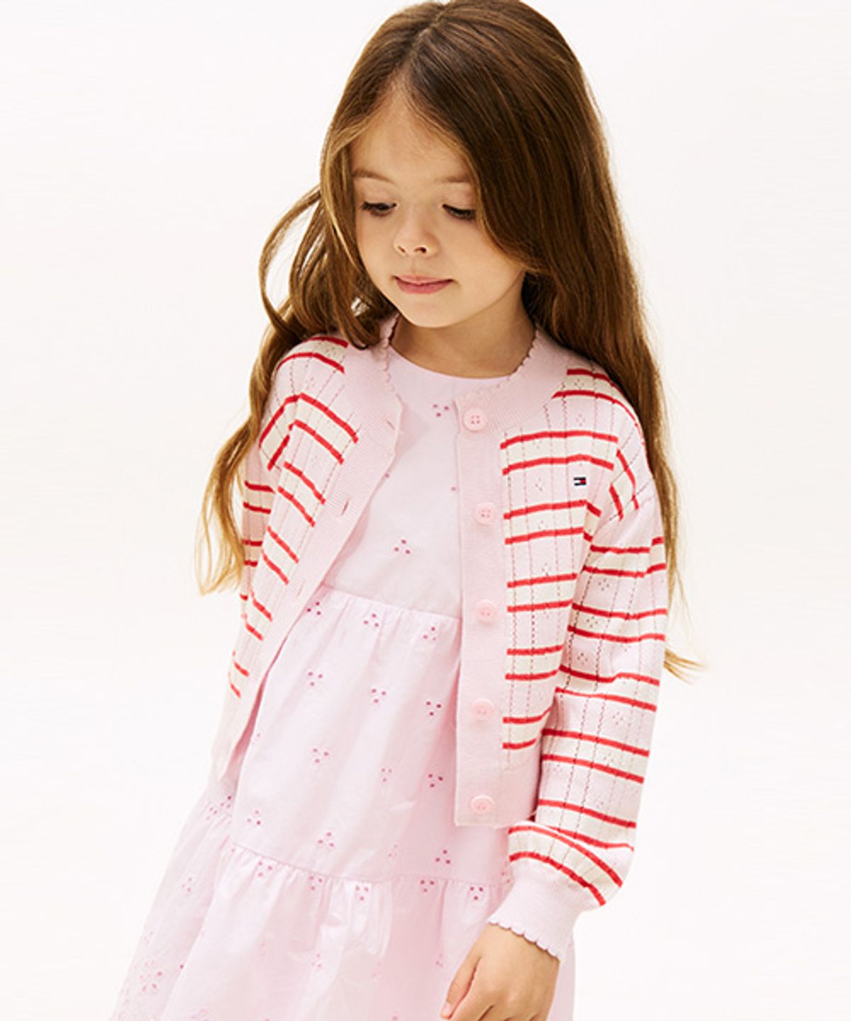 타미힐피거 키즈(TOMMY HILFIGER KIDS) 멀티 스트라이프 가디건