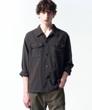 가먼트다잉 퍼티그 셔츠 GREY BROWN