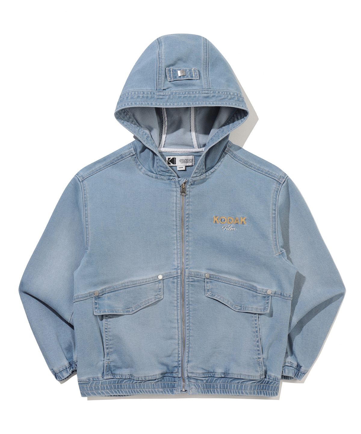 코닥 키즈(KODAK KIDS) RGB 데님 후드 자켓 키즈 S.BLUE