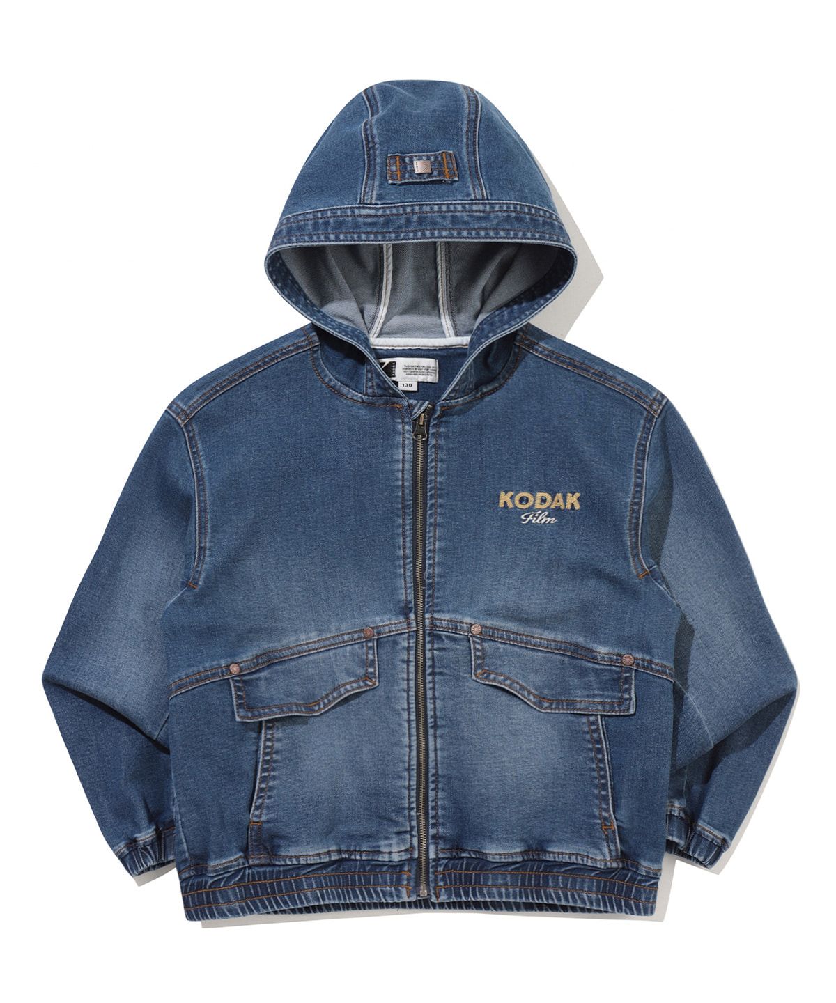 코닥 키즈(KODAK KIDS) RGB 데님 후드 자켓 키즈 BLUE