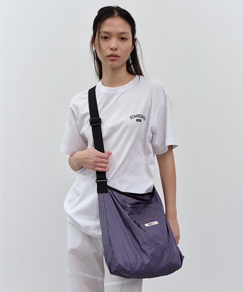 패커블 숄더 백 M Purple