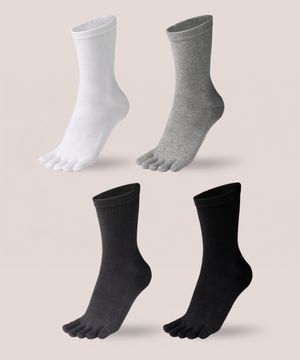 [5팩] 냄새 케어 기능성 원사 발가락 양말 남성