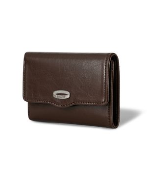 PR FLAP WALLET  - DARK BROWN