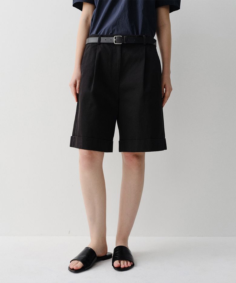 ELIO COTTON SHORTS (BLACK)