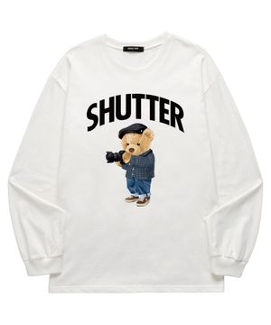 CAMERA BEAR 롱슬리브 (SLS037) 화이트