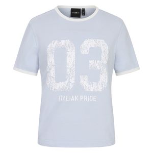 여성 링거 반팔 티셔츠