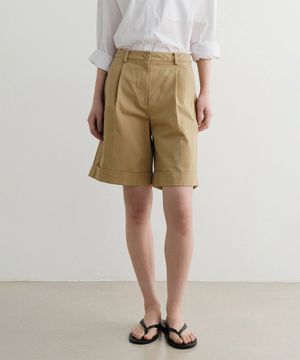 ELIO COTTON SHORTS (BEIGE)