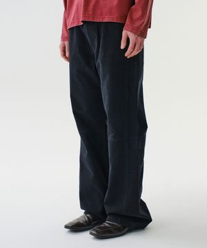 LOUNGE COTTON FLARE PANTS (BLACK)