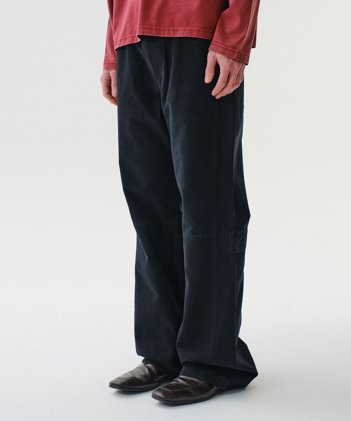 다이브인(DIVEIN) LOUNGE COTTON FLARE PANTS (BLACK)