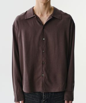 FLUID MODAL SHIRTS (BROWN)