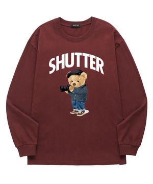 CAMERA BEAR 롱슬리브 (SLS037) 버건디