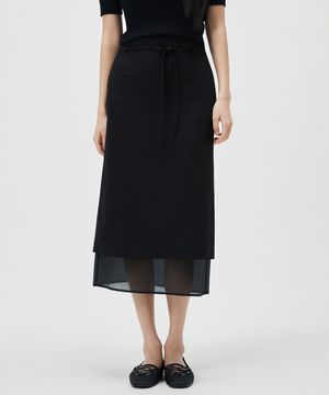 벨티드레이어드 스커트_MIWWHG410B