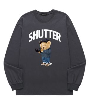 CAMERA BEAR 롱슬리브 (SLS037) 차콜