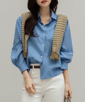 루즈드 시어 베이직 셔츠_F6S230SH