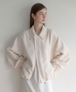 esy kara tweed blouson (아이보리)