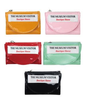 HALF CIRCLE ENAMEL WALLET (5 COLOR)