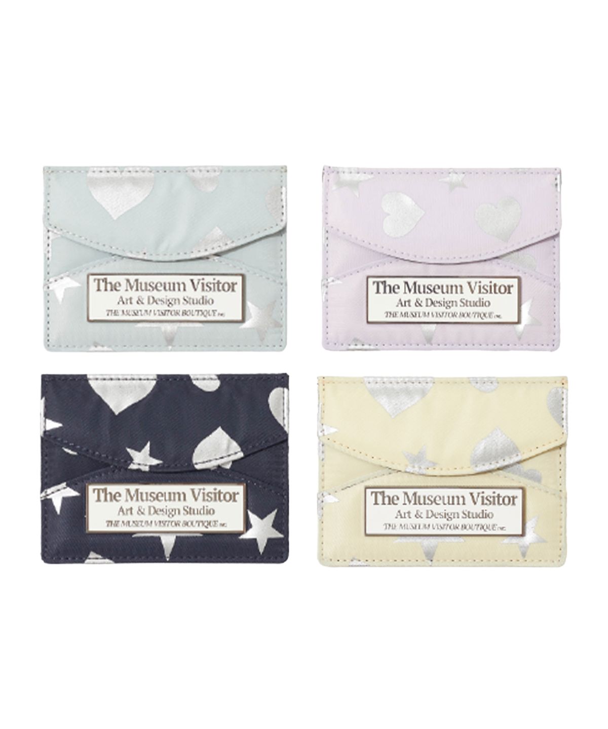 더뮤지엄비지터(THEMUSEUMVISITOR) HEART STAR CRACK CARD WALLET (4 COLOR)