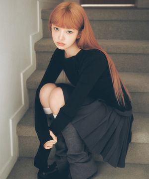 [레이 PICK] Side pleats line midi skirt CHARCOAL