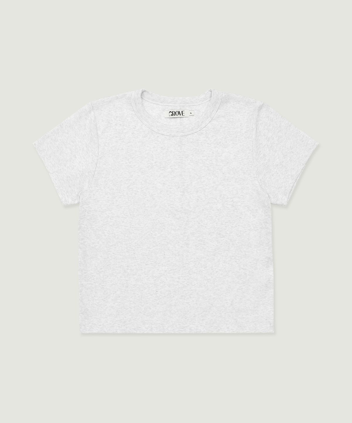 그로브(GROVE) CLEAN T-SHIRT (MELANGE GRAY)