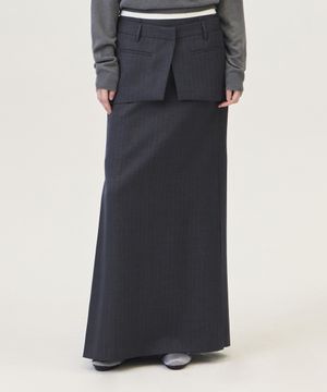 LYNN LONG SKIRT (GRAY)