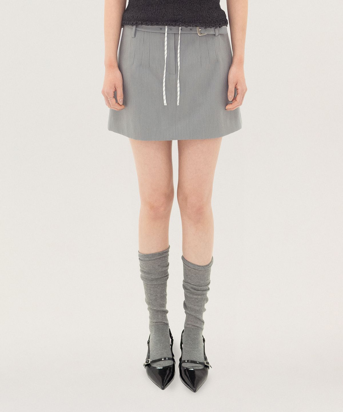그로브(GROVE) 26PS LOUIS SKIRT (GRAY)
