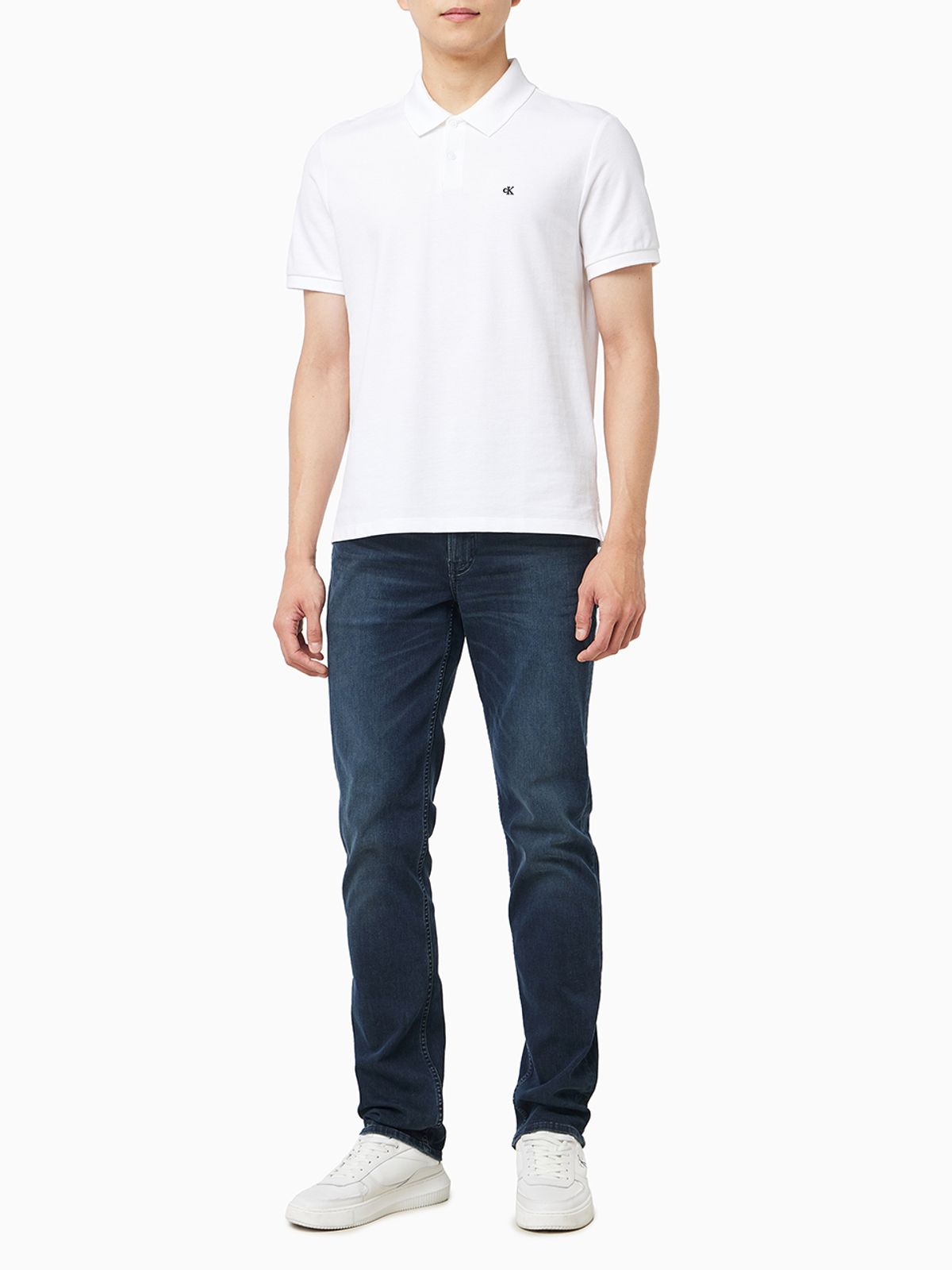 캘빈클라인 진(CALVIN KLEIN JEANS) 모노그램 피케 폴로 티 40EM269 YAF