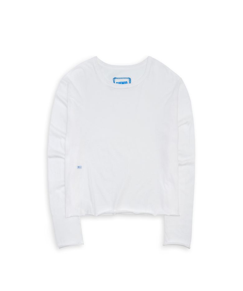 Tuewid gauze crop longsleeve t-shirts Salt