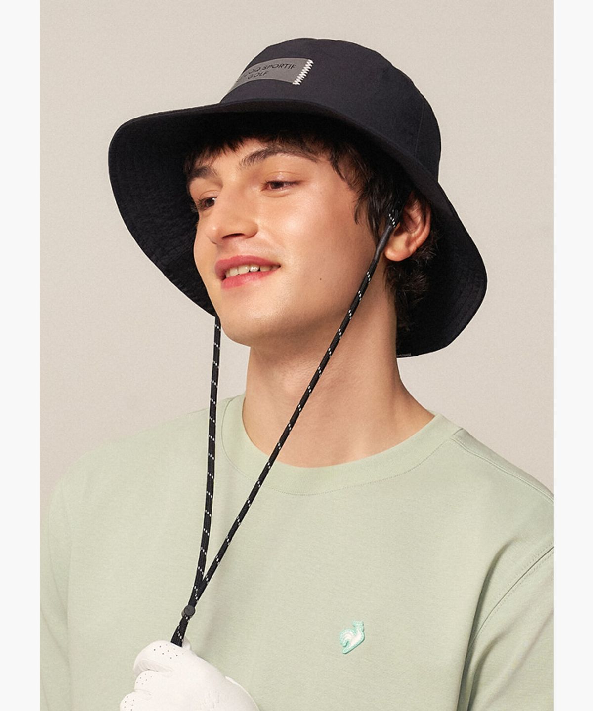 르꼬끄 골프(LECOQ GOLF) 남성 에센셜 버킷햇 _BLCK GR121MCP21