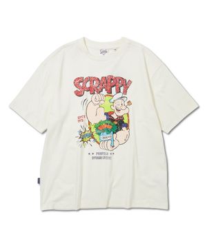 빈티지 시리즈 SCRAPPY 반팔 티셔츠 화이트_FS2KT47U