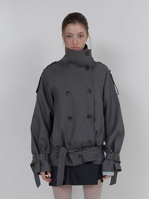 AUTHENTIC TRENCH JACKET (CHARCOAL)