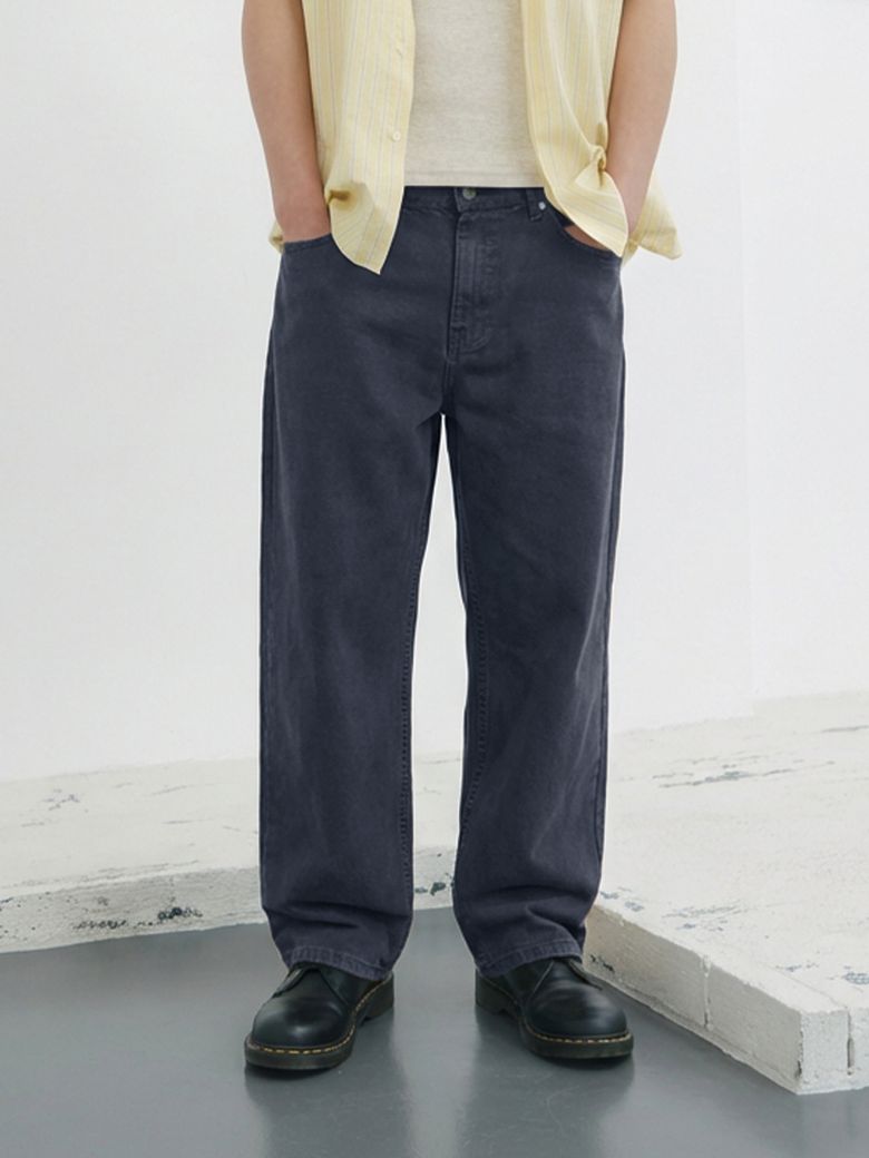 Garment Dyed Classic Pants Navy