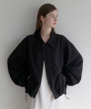 esy pleats kara blouson (블랙)