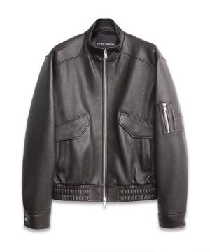 소프트 램스킨 파일럿 자켓 DARK BROWN