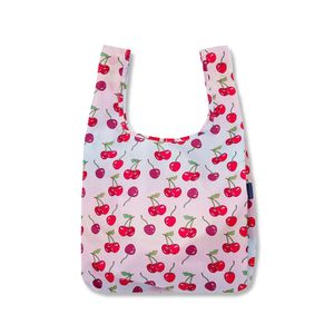 휴대용 장바구니 접이식 시장가방 Cherries
