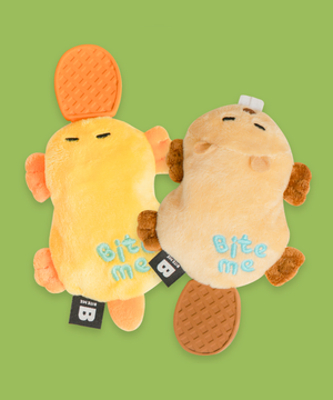 납작이 라텍스 장난감 (삑삑) - 비버/오리너구리