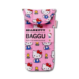BAGGU 패딩 안경 케이스 파우치 Hello Kitty Pink