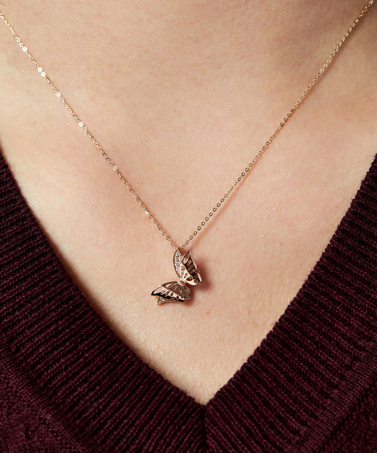 엘렌쥬얼리(HELENE JEWELRY) 14K 위스퍼 나비 체인 금 목걸이