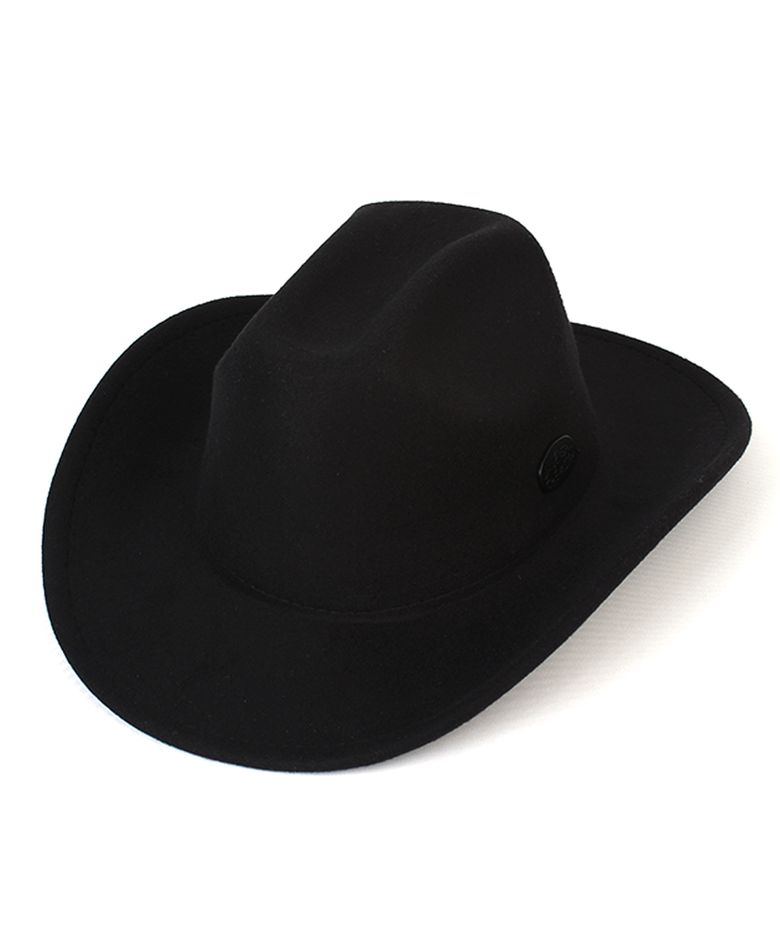 Western Wool Black Fedora 카우보이  페도라