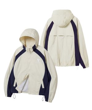 불독스 트랙 윈드브레이커_아이보리