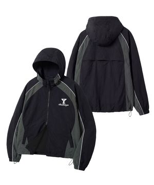 불독스 트랙 윈드브레이커_블랙