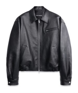 고트 레더 서피스 블루종 BLACK