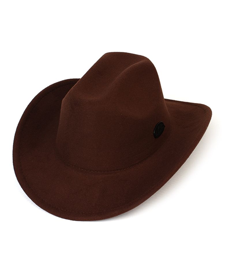 Western Wool Brown Fedora 카우보이  페도라
