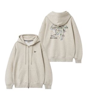 코네티컷 후드 집업_오트밀