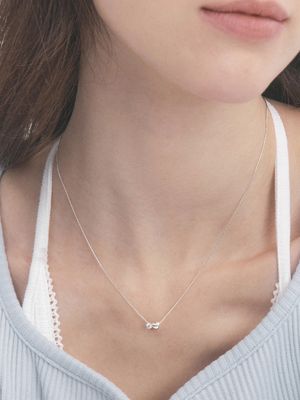 freya cubic heart necklace